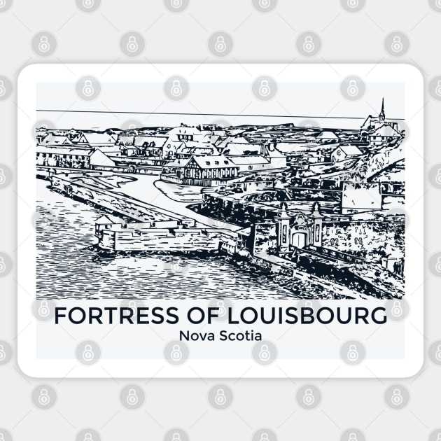Fortress of Louisbourg - Nova Scotia Sticker by Lakeric